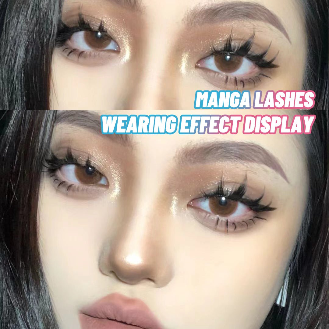 Manga False Eyelashes for Natural Cat Eye Look | Noir One - Noir 5pairs of00898a55e6e18c479a24fb7cf80f285483dManga Lashes