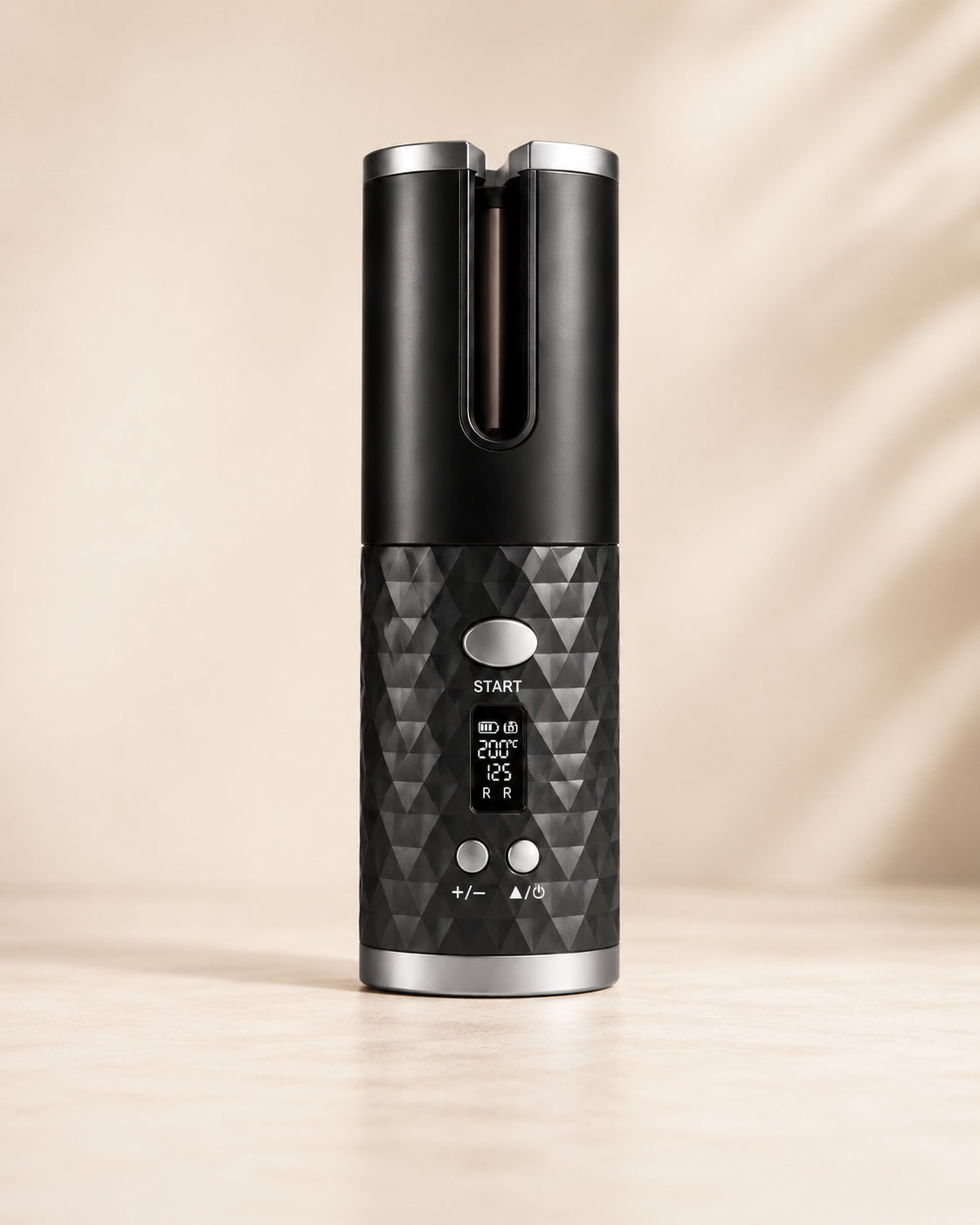 Cordless Automatic Hair Curler with LCD Display | Effortless Salon Curls | Noir One