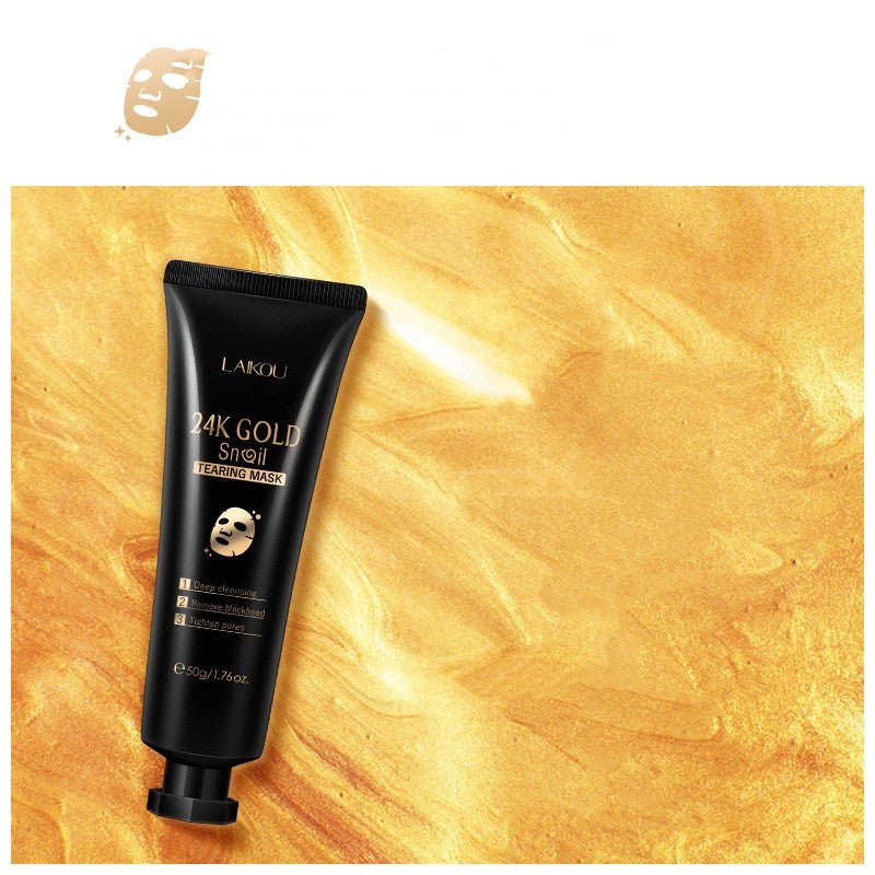 24K Gold Snail Peel - Off Face Mask – Deep Cleansing & Hydrating Skincare 2pcs 50gc0ec5673e63f7ad3118cffb45cdcfef1Face Masks