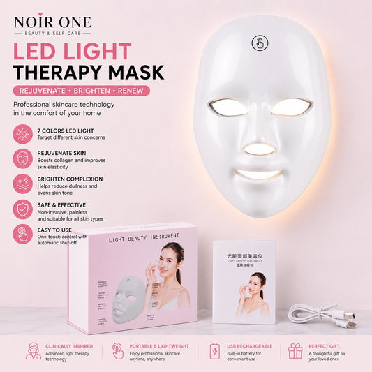 NOIR ONE™ LED Photon Therapy Face Mask – Rejuvenate & Glow Skin