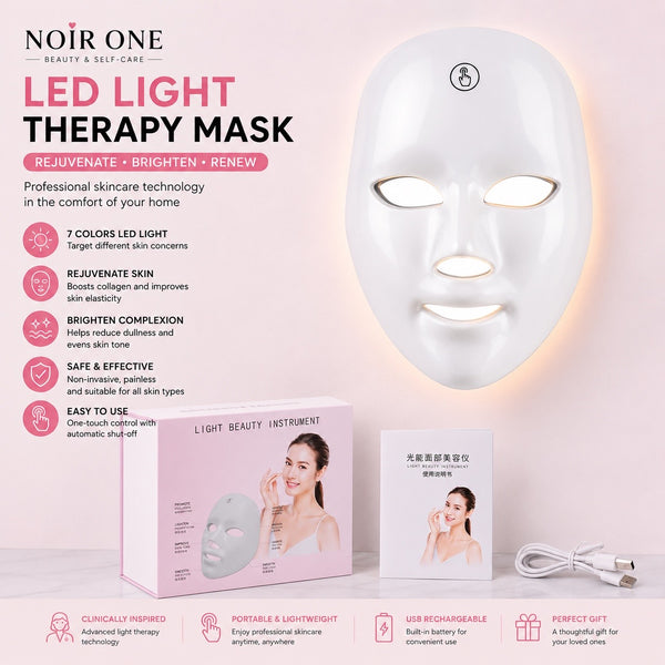 NOIR ONE™ LED Photon Therapy Face Mask – Rejuvenate & Glow Skin