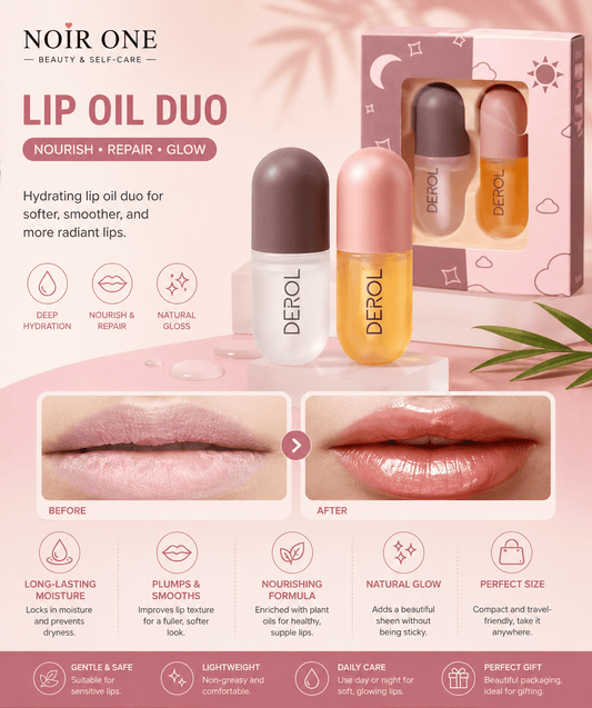 Lip Plumper Oil for Fuller & Hydrated Lips | Noir One - Noir oneNoirA SetLip Plumper Oil for Fuller & Hydrated Lips | Noir