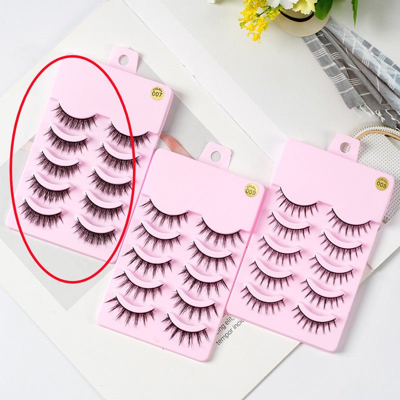 Manga False Eyelashes for Natural Cat Eye Look | Noir One - Noir one 5pairs of007890b379464ab29cd98fb4f9d32acf00dManga Lashes