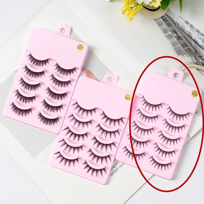 Manga False Eyelashes for Natural Cat Eye Look | Noir One - Noir one 5pairs of0089cf7ebb6dfb4be8de4da0698e6a39504Manga Lashes