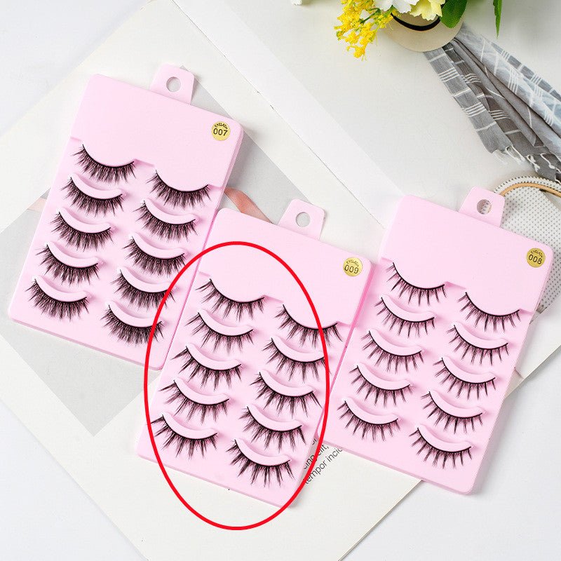 Manga False Eyelashes for Natural Cat Eye Look | Noir One - Noir one 5pairs of0092155085e42d5ab51d613aaf55735032aManga Lashes