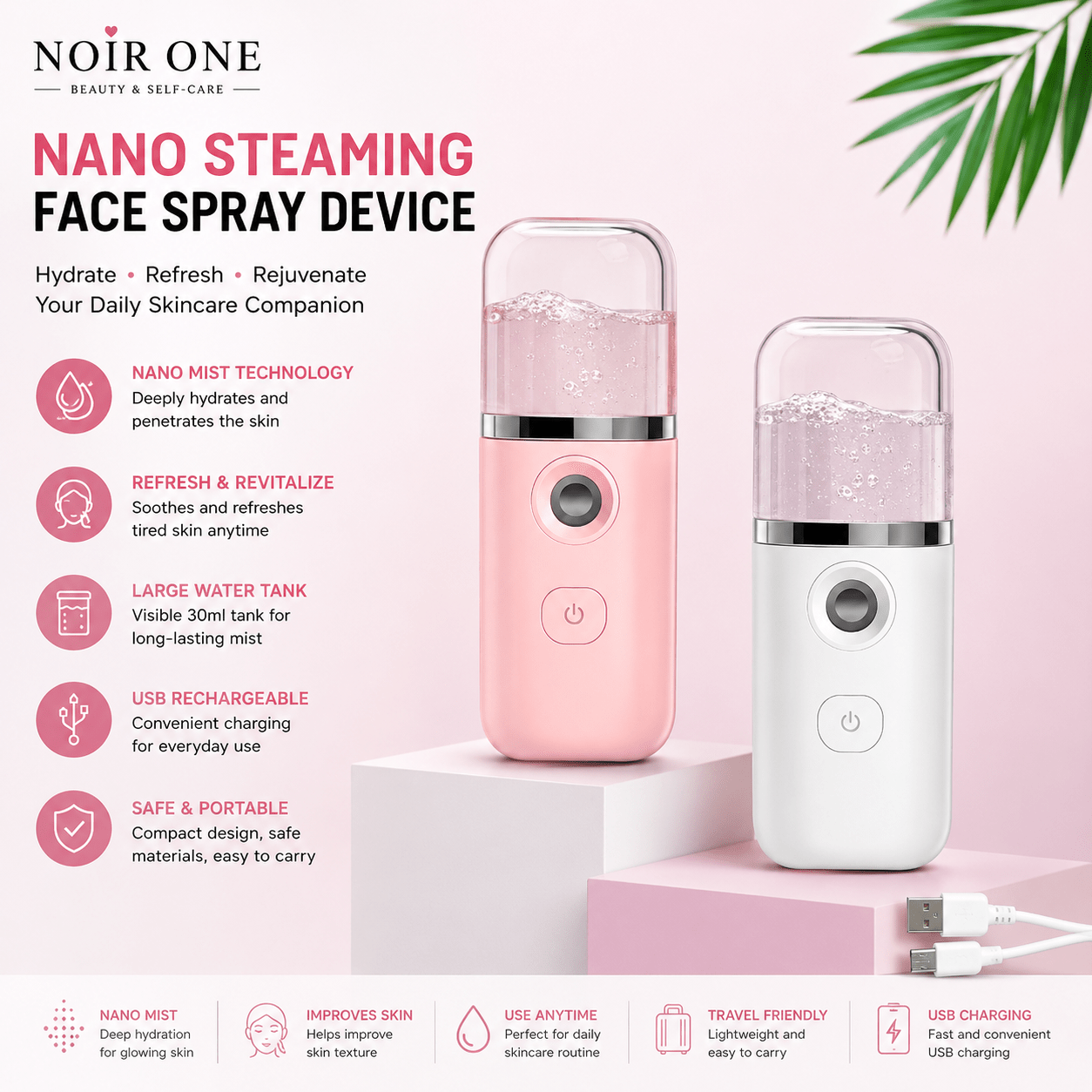 Nano Facial Mister for Hydrated & Refreshed Skin | BlueNano Facial Mister for Hydrated & Refreshed Skin | Facial Steamer